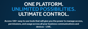 One platform, unlimited possibilities, ultimate control - access over 100 tools to manage business communications live